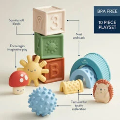 Itzy Ritzy Itzy Blocks Sensory Blocks Set -Baby Products Store ItzyBlocksSensoryBlocksSet 04