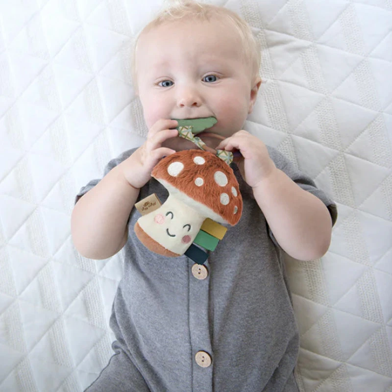 Itzy Ritzy Itzy Pal Infant Toy - Mushroom 4 Itzy Ritzy Itzy Pal Infant Toy - Mushroom - Image 2