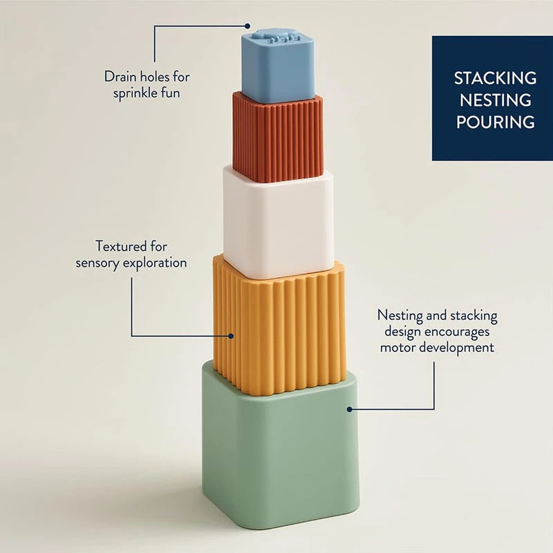 Itzy Ritzy Sprinkle Bathtime Nesting Cups 5 Itzy Ritzy Sprinkle Bathtime Nesting Cups - Image 3
