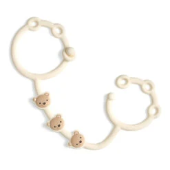 Itzy Ritzy Itzy Strap Toy & Snack Cup Strap - Theo The Bear