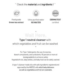 K-Mom Natural Pureness Bottle Cleanser Refill 500ml -Baby Products Store K MOMBabyBottleCleaner 04