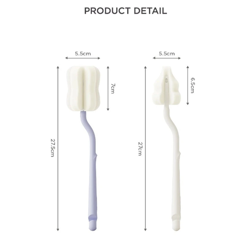 Moyuum Long Curve Sponge Bottle & Nipple Brush 6p 13 Moyuum Long Curve Sponge Bottle & Nipple Brush 6p - Image 11