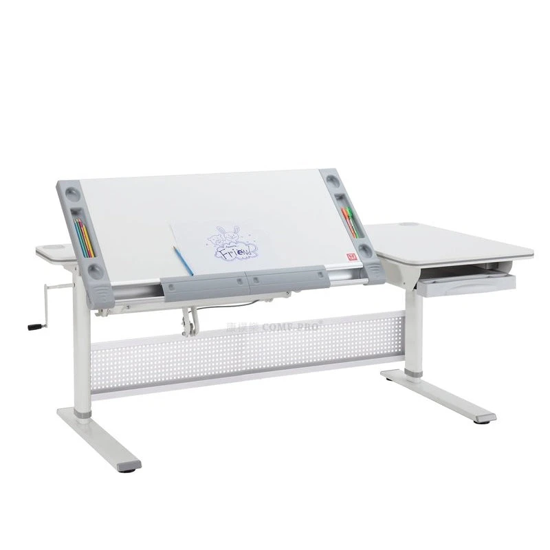 Comf-pro M9 Encore Ergonomic Standing Desk For Kids (White | Grey) 3 Comf-pro M9 Encore Ergonomic Standing Desk For Kids (White | Grey)
