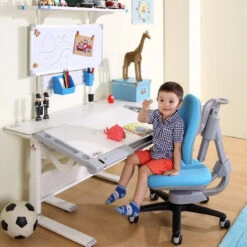 Comf-pro M9 Encore Ergonomic Standing Desk For Kids (White | Grey) 7 Comf-pro M9 Encore Ergonomic Standing Desk For Kids (White | Grey) -Baby Products Store M9ErgonomicDesk 03