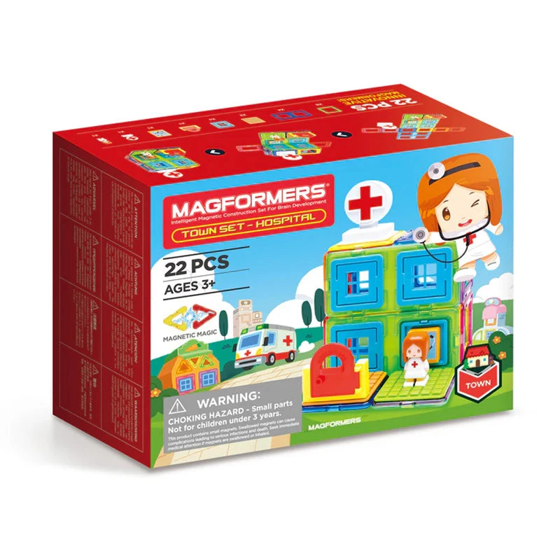 Magformers Town Set - Hospital 22PC 3 Magformers Town Set - Hospital 22PC