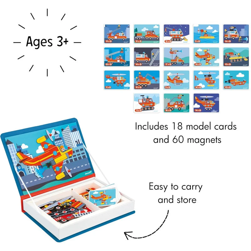 Janod Magnéti'Book Firefighters 4 Janod Magnéti'Book Firefighters - Image 2