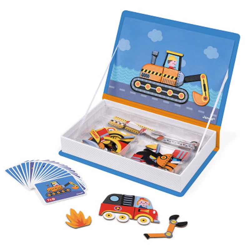 Janod Magnéti'Book Racers 4 Janod Magnéti'Book Racers - Image 2