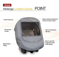 Manito Melange Infant Car Seat Weather Shield -Baby Products Store Melange Infant Cover 01