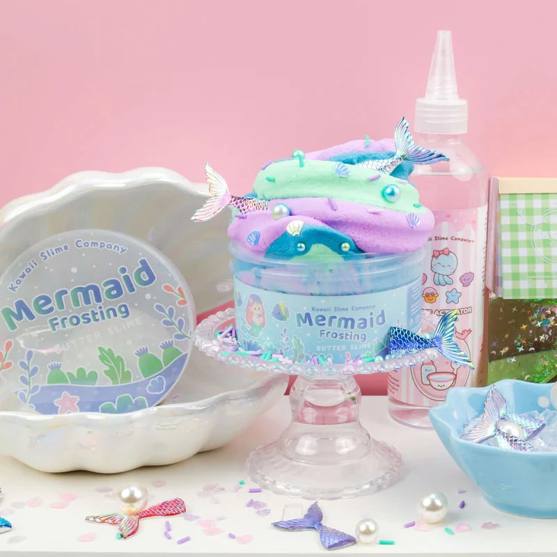 Kawaii Slime Mermaid Frosting Butter Slime 6 Kawaii Slime Mermaid Frosting Butter Slime - Image 4