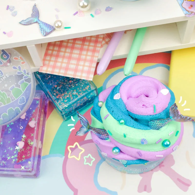 Kawaii Slime Mermaid Frosting Butter Slime 9 Kawaii Slime Mermaid Frosting Butter Slime - Image 7
