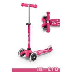 Micro Kickboard Micro Mini Deluxe With LED Wheels Ages 2-5 -Baby Products Store MicroMiniDeluxeWithLED pink