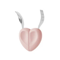 Moyuum Silicone Self-Feeding Heart Spoon & Fork Set -Baby Products Store MoyuumSiliconeHeartSpoonForkSet 09