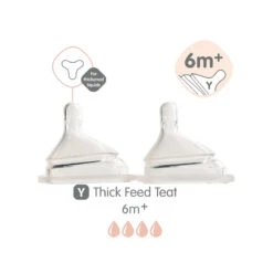Hegen Feeding Bottle Nipple - 2pack -Baby Products Store NipplesSlowThick2pk 01