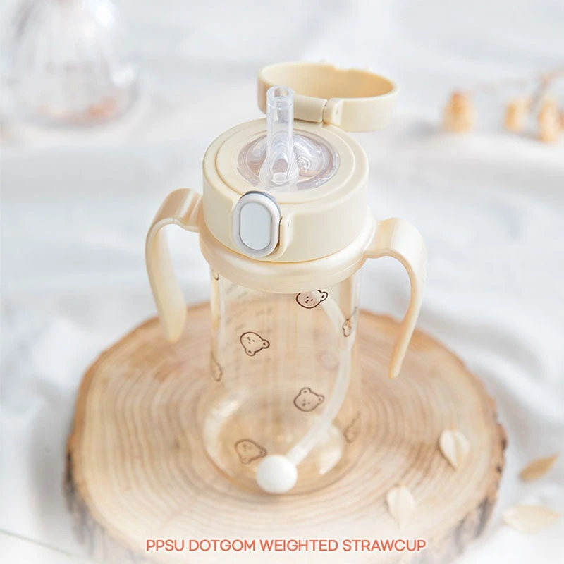 Grosmimi PPSU Weighted Straw Cup 300 Ml 4 Grosmimi PPSU Weighted Straw Cup 300 Ml - Image 2