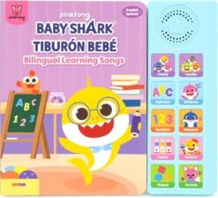 Pinkfong Baby Shark English Spanish Bilingual Learning Songs Sound Book