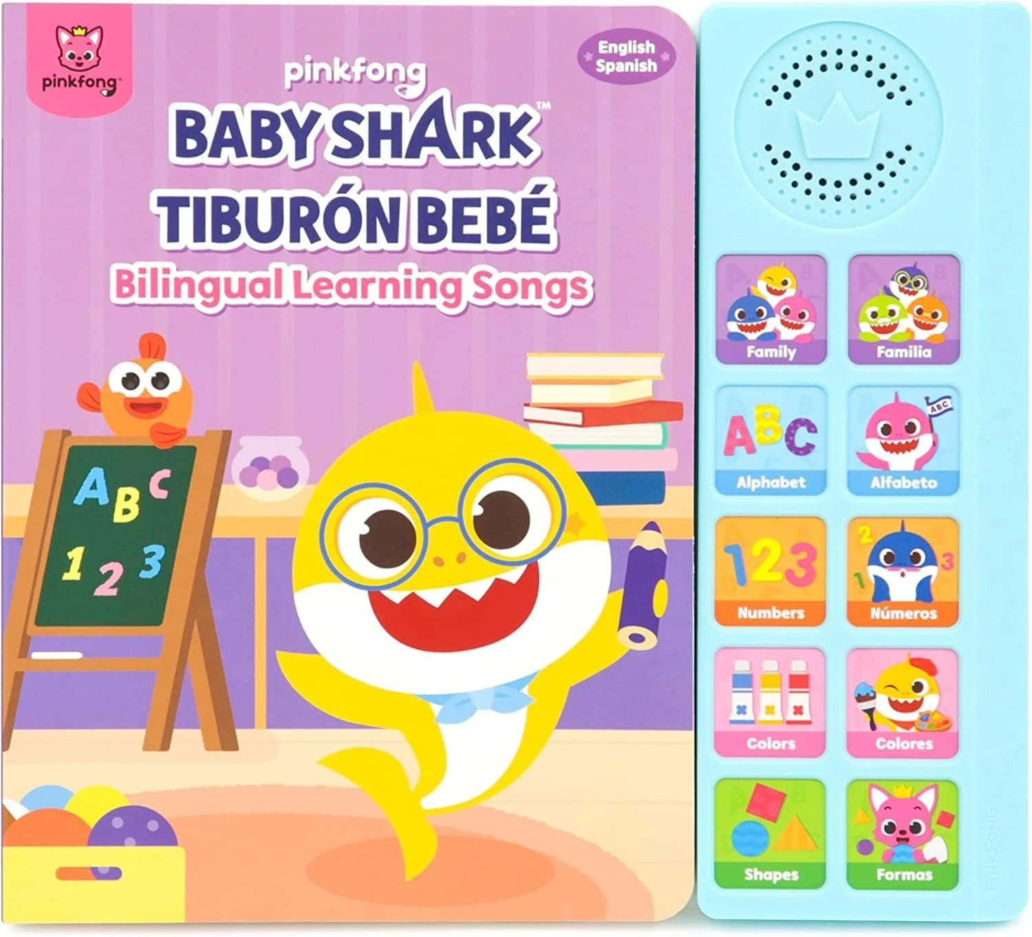 Pinkfong Baby Shark English Spanish Bilingual Learning Songs Sound Book 3 Pinkfong Baby Shark English Spanish Bilingual Learning Songs Sound Book
