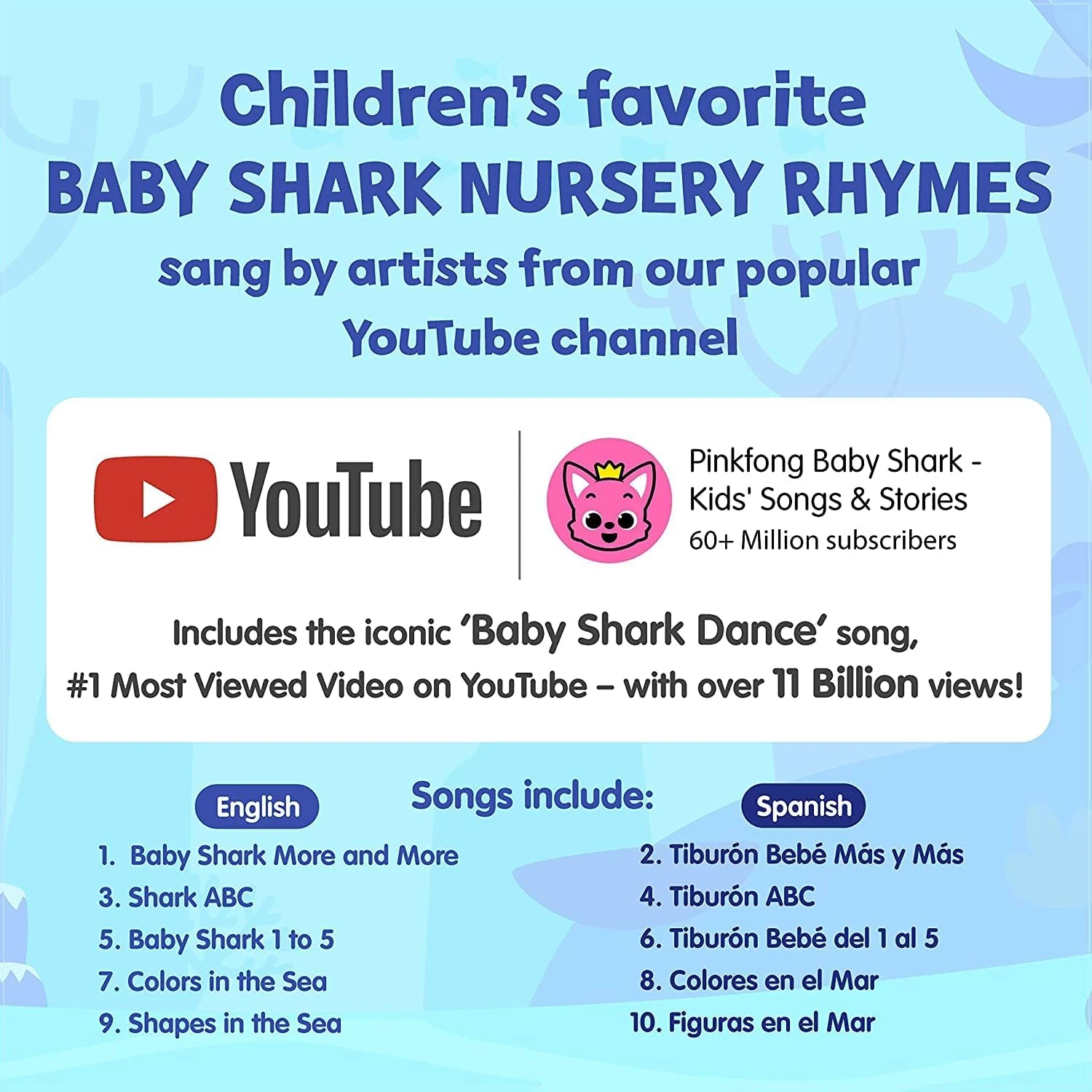 Pinkfong Baby Shark English Spanish Bilingual Learning Songs Sound Book 6 Pinkfong Baby Shark English Spanish Bilingual Learning Songs Sound Book - Image 4