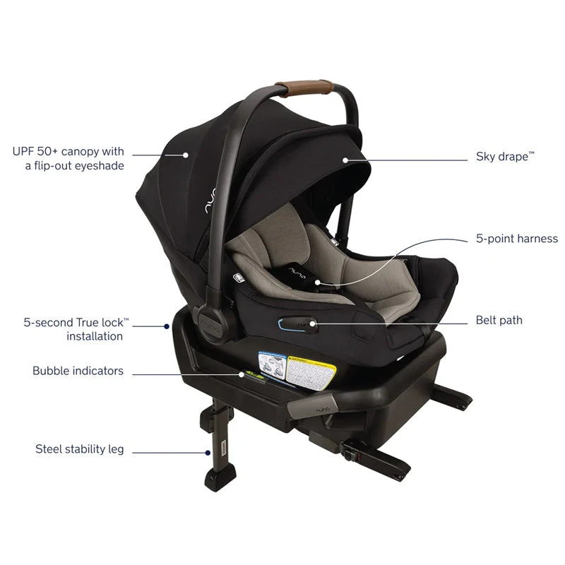 Nuna PIPA Aire Infant Car Seat + PIPA Series Base 6 Nuna PIPA Aire Infant Car Seat + PIPA Series Base - Image 4