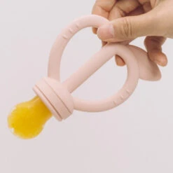 Moyuum Platinum Silicone Apple Baby Teether & Fruit Feeder -Baby Products Store PlatinumSiliconeAppleBabyTeether FruitNetSet 03