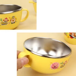 Pororo Non-slip Stainless Bowl -Baby Products Store PororoNon slipStainlessBowl 01