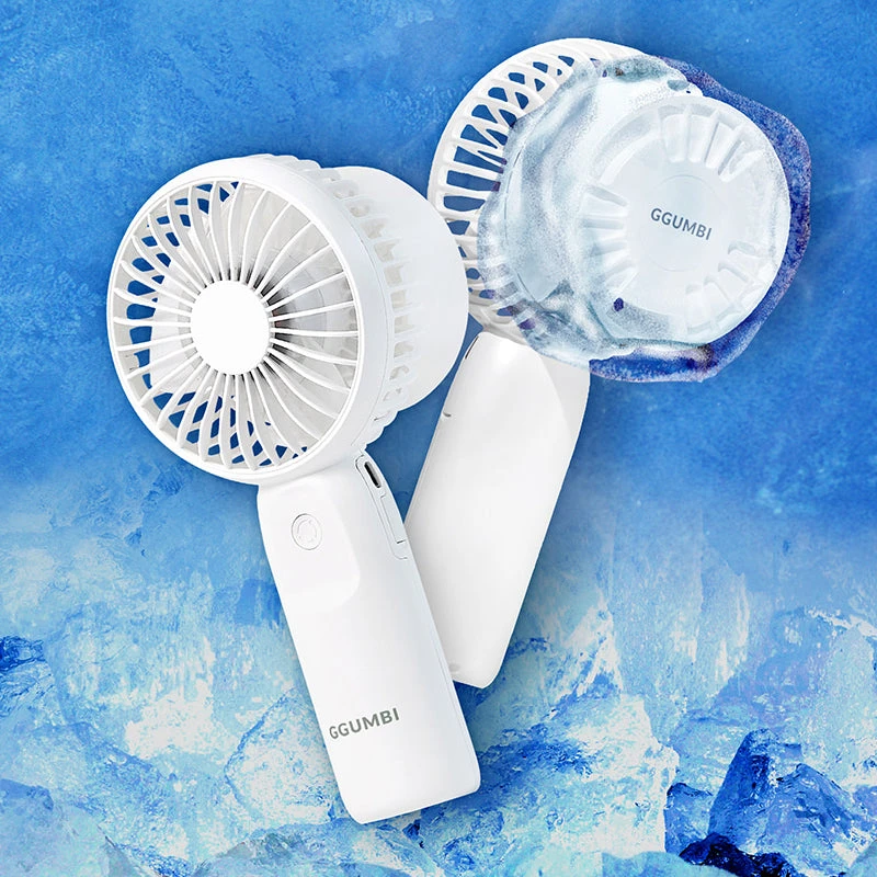 GGUMBI Mini Ice Cooling Fan With 4000mAh Power Bank 4 GGUMBI Mini Ice Cooling Fan With 4000mAh Power Bank - Image 2