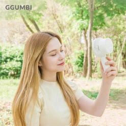 GGUMBI Mini Ice Cooling Fan With 4000mAh Power Bank 19 GGUMBI Mini Ice Cooling Fan With 4000mAh Power Bank -Baby Products Store Portable Mini Ice Cooling Fan with 4000mAh Power Bank 09