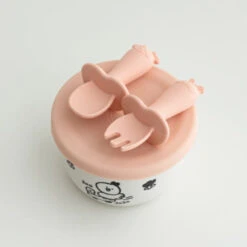 UBMOM Silicone Self Feeding Spoon & Fork With Case -Baby Products Store Self Feeding Spoon Fork with Case 05