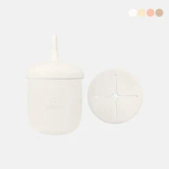 UBMOM Silicone Training Straw Cup With Snack Cup Lid 220ml -Baby Products Store SiliconeTrainingStrawCupWithSnackCupLid 11