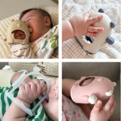 Mother-K Silicone 2 In 1 Glove Wrist Teether -Baby Products Store SiliconeWristTeether 04