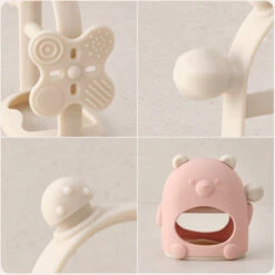 Mother-K Silicone 2 In 1 Glove Wrist Teether -Baby Products Store SiliconeWristTeether 05