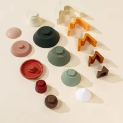 Coco Village Silicone Stackable Forest Set (16 Pcs) -Baby Products Store Silicone Stackable Forest Set 16 pcs 05