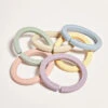 Mother-K Silicone Teether Ring 6p Pastel -Baby Products Store Silicone Teether Ring 6p Pastel 01