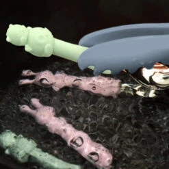 Soft Silicone Handle Stainless Steel Spoon & Fork Set (3+ Years Old) -Baby Products Store SoftSiliconeHandleStainlessSteelSpoon ForkSet 3 YearsOld 03