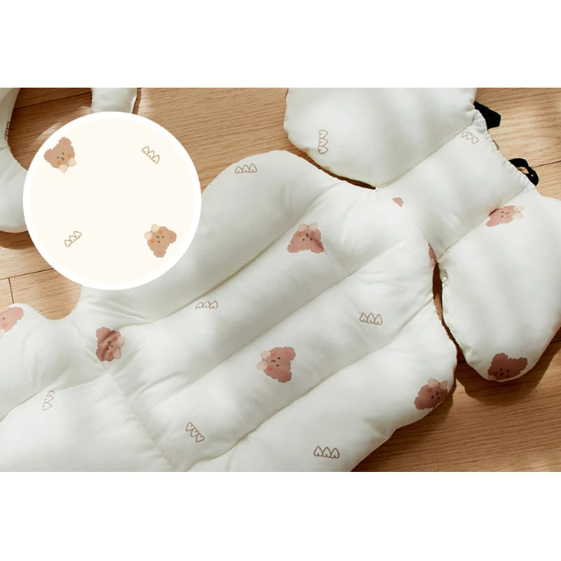 Bebenuvo Stroller Seat Pad-Heart Bear 4 Bebenuvo Stroller Seat Pad-Heart Bear - Image 2