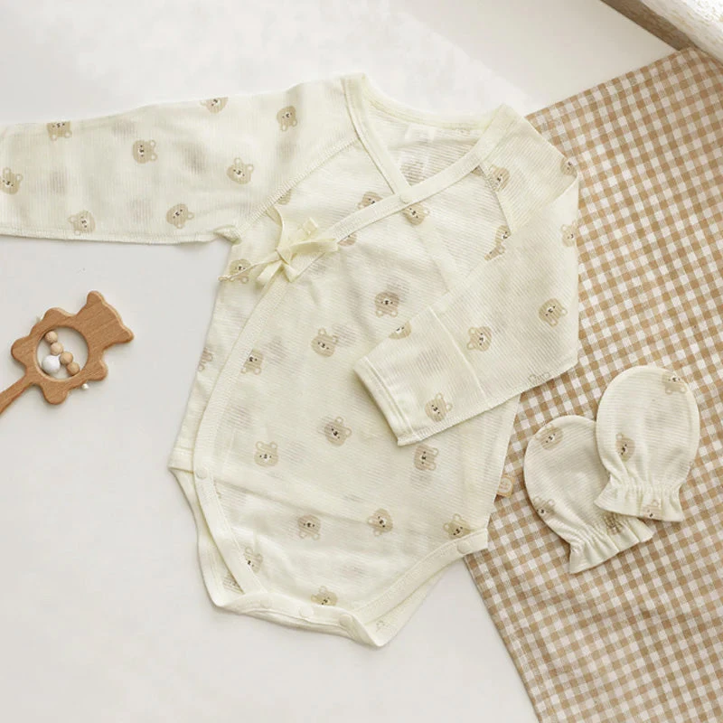 BABY & I Summer Soft Newborn Gift Set (Kimono Bodysuit+Baby Gloves+Swaddle) 12 BABY & I Summer Soft Newborn Gift Set (Kimono Bodysuit+Baby Gloves+Swaddle) - Image 10