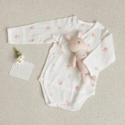 BABY & I Summer Soft Newborn Gift Set (Kimono Bodysuit+Baby Gloves+Swaddle) 22 BABY & I Summer Soft Newborn Gift Set (Kimono Bodysuit+Baby Gloves+Swaddle) -Baby Products Store SummerNewbornGiftSet 09
