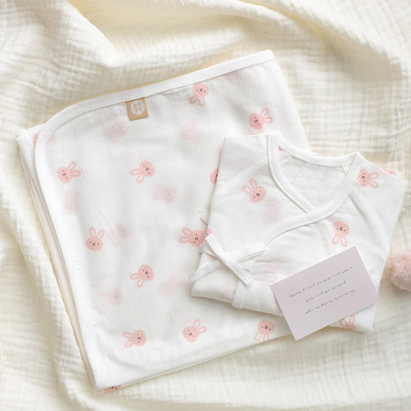 BABY & I Summer Soft Newborn Gift Set (Kimono Bodysuit+Baby Gloves+Swaddle) 3 BABY & I Summer Soft Newborn Gift Set (Kimono Bodysuit+Baby Gloves+Swaddle)