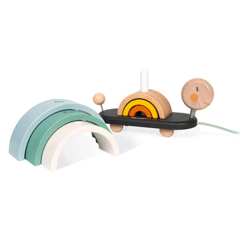 Janod Sweet Cocoon Wooden Rainbow Turtle 4 Janod Sweet Cocoon Wooden Rainbow Turtle - Image 2