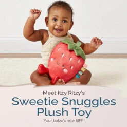 Itzy Ritzy Sweetie Snuggles Plush-Strawberry 12 Itzy Ritzy Sweetie Snuggles Plush-Strawberry -Baby Products Store SweetieSnuggles Plush 02