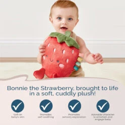 Itzy Ritzy Sweetie Snuggles Plush-Strawberry 13 Itzy Ritzy Sweetie Snuggles Plush-Strawberry -Baby Products Store SweetieSnuggles Plush 03