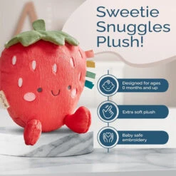 Itzy Ritzy Sweetie Snuggles Plush-Strawberry 14 Itzy Ritzy Sweetie Snuggles Plush-Strawberry -Baby Products Store SweetieSnuggles Plush 04