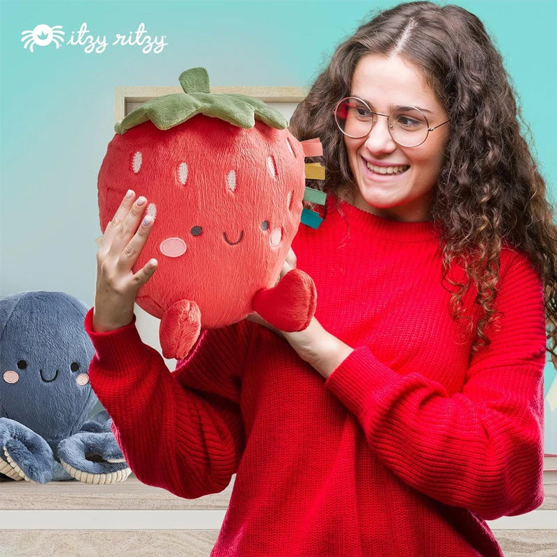 Itzy Ritzy Sweetie Snuggles Plush-Strawberry 10 Itzy Ritzy Sweetie Snuggles Plush-Strawberry - Image 8