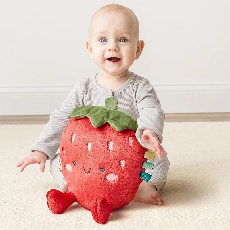 Itzy Ritzy Sweetie Snuggles Plush-Strawberry 3 Itzy Ritzy Sweetie Snuggles Plush-Strawberry