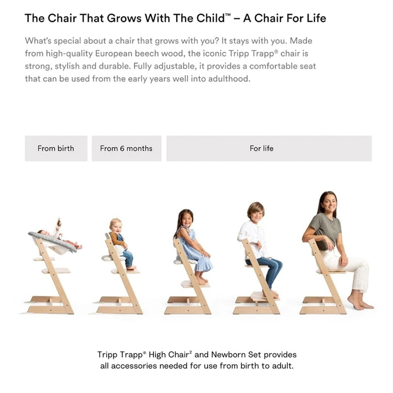 Stokke Tripp Trapp High Chair2 With Cushion, Newborn Set And Stokke Tray 11 Stokke Tripp Trapp High Chair2 With Cushion, Newborn Set And Stokke Tray - Image 9
