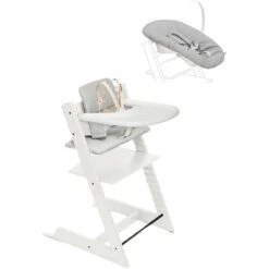 Stokke Tripp Trapp High Chair2 With Cushion, Newborn Set And Stokke Tray
