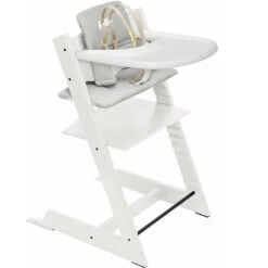 Stokke Tripp Trapp High Chair2 With Cushion, Newborn Set And Stokke Tray 15 Stokke Tripp Trapp High Chair2 With Cushion, Newborn Set And Stokke Tray -Baby Products Store TTHighChair2withCushion NewbornSetandStokkeTray White NordicGrey 03