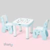 IFam Children Cute Cartoon Learning Tables And Chairs Set -Baby Products Store Table and chair mint