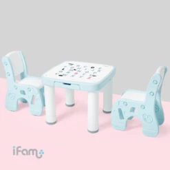 IFam Children Cute Cartoon Learning Tables And Chairs Set