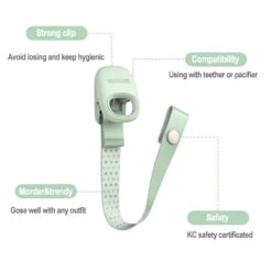 Moyuum Pacifier And Teether Clip 12 Moyuum Pacifier And Teether Clip -Baby Products Store TeetherandPacifierChainClip 03