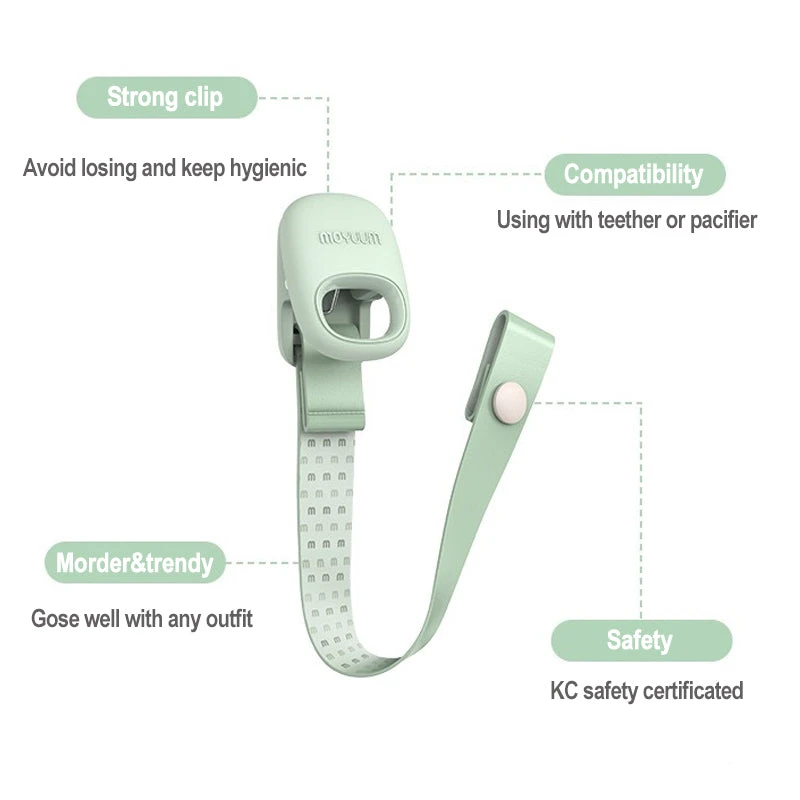 Moyuum Pacifier And Teether Clip 6 Moyuum Pacifier And Teether Clip - Image 4